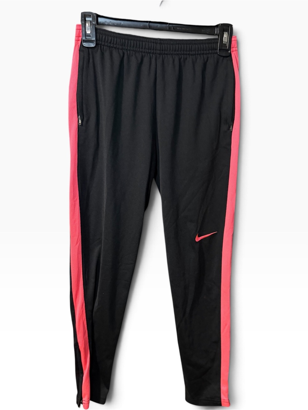 Nike Girls Dry Academy Soccer Training Pants Black Pink Size Medium